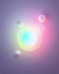 Discover stunning 3D shapes rendered in soft pastel colors with a bioluminescent glow.  These modern, flat-design illustratio