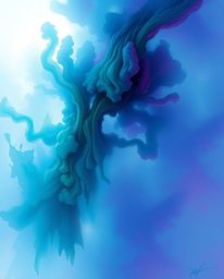 Explore a mesmerizing fantasy scene brought to life with high contrast, low-key lighting and complementary epic colors. This 