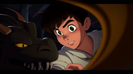 This captivating image depicts a charming prince locked in a fierce battle with a dragon, rendered in the nostalgic style of
