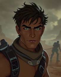 Explore an eerie, futuristic sci-fi world where a brave, Disney-style hero embarks on a desert adventure. This unsettling jou