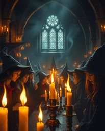 Immerse yourself in a strong, moody depiction of a magical school brimming with young wizards.  Bathed in the warm glow of ca