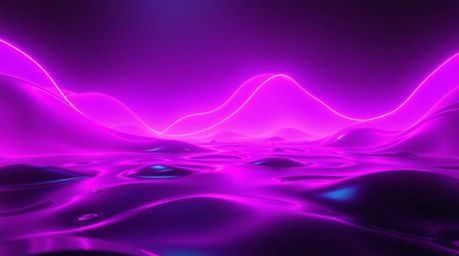 Immerse yourself in a breathtaking digital artwork showcasing a modern futuristic scene bathed in deep ultraviolet hues.  Neo