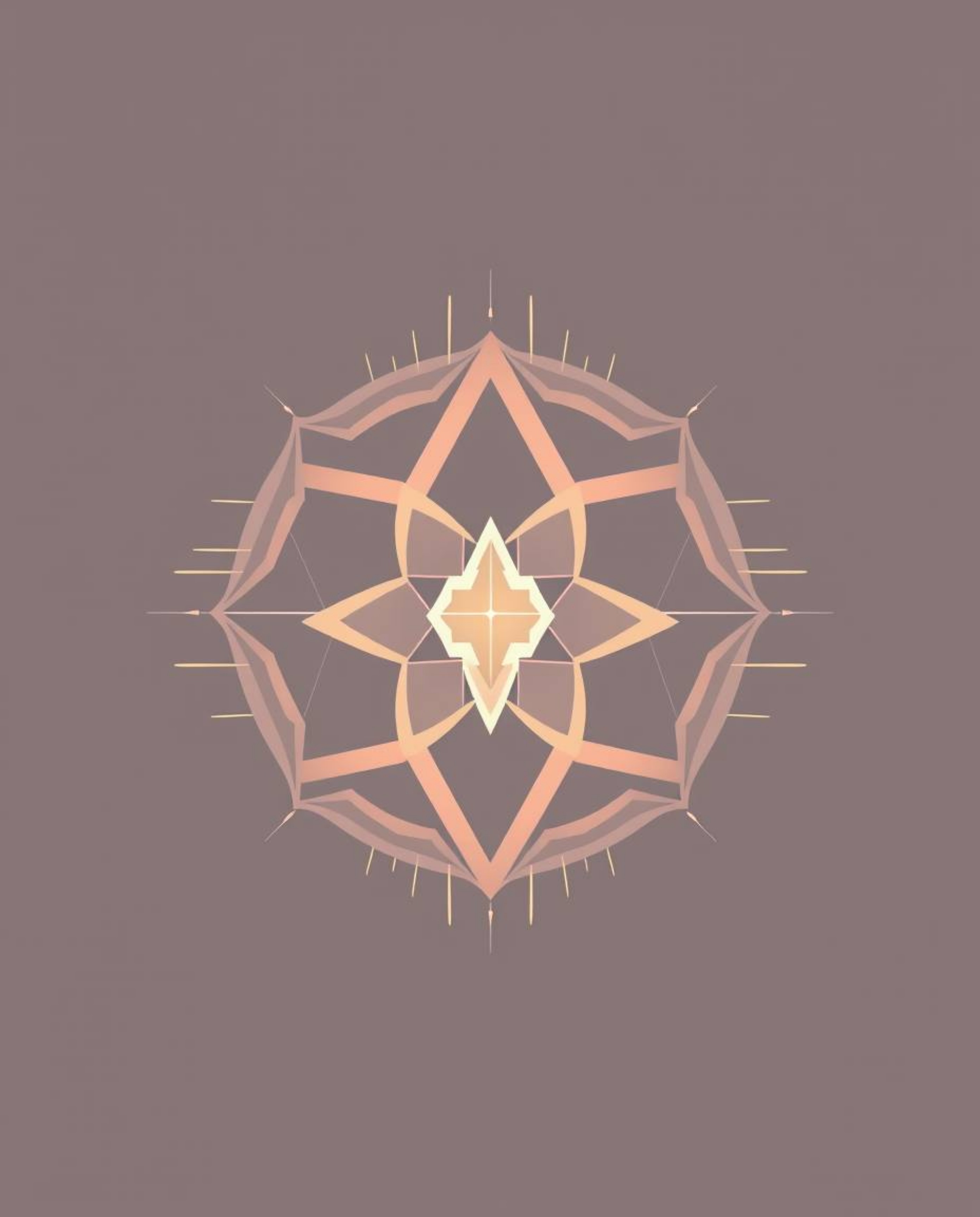 A mystic and enchanting logo design that blends geometric shapes and clean lines with a dreamlike atmosphere. This abstract l