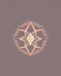 A mystic and enchanting logo design that blends geometric shapes and clean lines with a dreamlike atmosphere. This abstract l