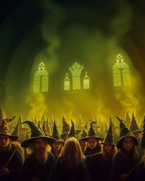 Experience the enchanting world of a magical school brimming with young wizards. This captivating close-up shot showcases a s