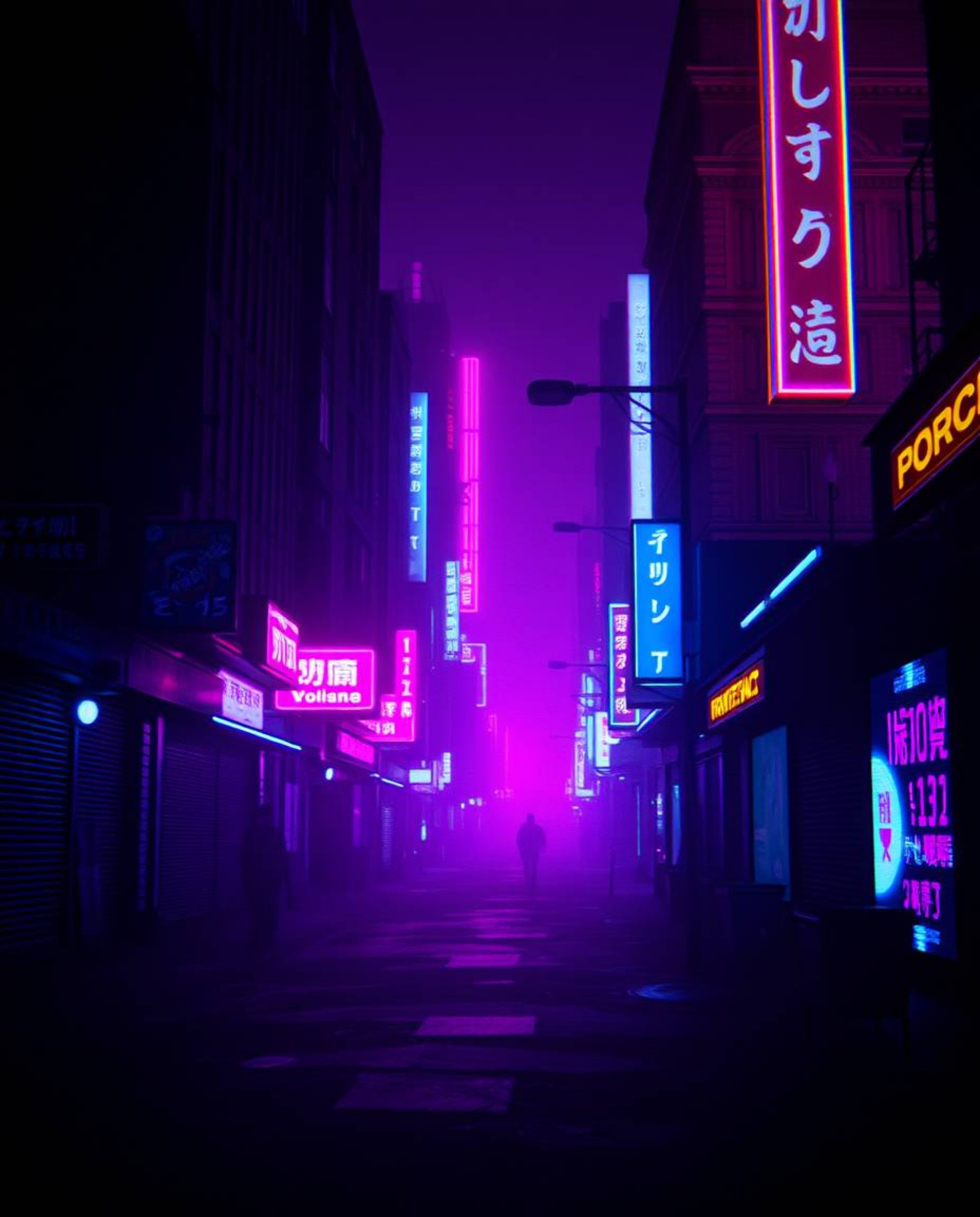 Experience the gritty, neon-drenched world of a cyberpunk street brought to life in a pixelated glitch aesthetic. This image 