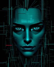 Discover stunning digital glitch art portraits featuring corrupted data, pixelated styles, and sharp lines.  These eerie and 