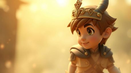 A charming prince, focused and brave, battles a fearsome dragon in a beautifully rendered 1950s animation style. The scene is