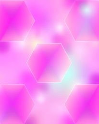 Create stunning visuals with this seamless geometric pattern featuring hexagons and triangles in vibrant neon colors. The sof