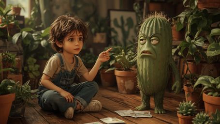 a highly detailed, cinematic photograph of a curious, bright-eyed homeschooled genius, around 10-12 years old, with a messy, 
