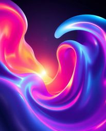 Experience a dramatic and mesmerizing cinematic 3D illustration featuring fluid shapes morphing into each other in an endless