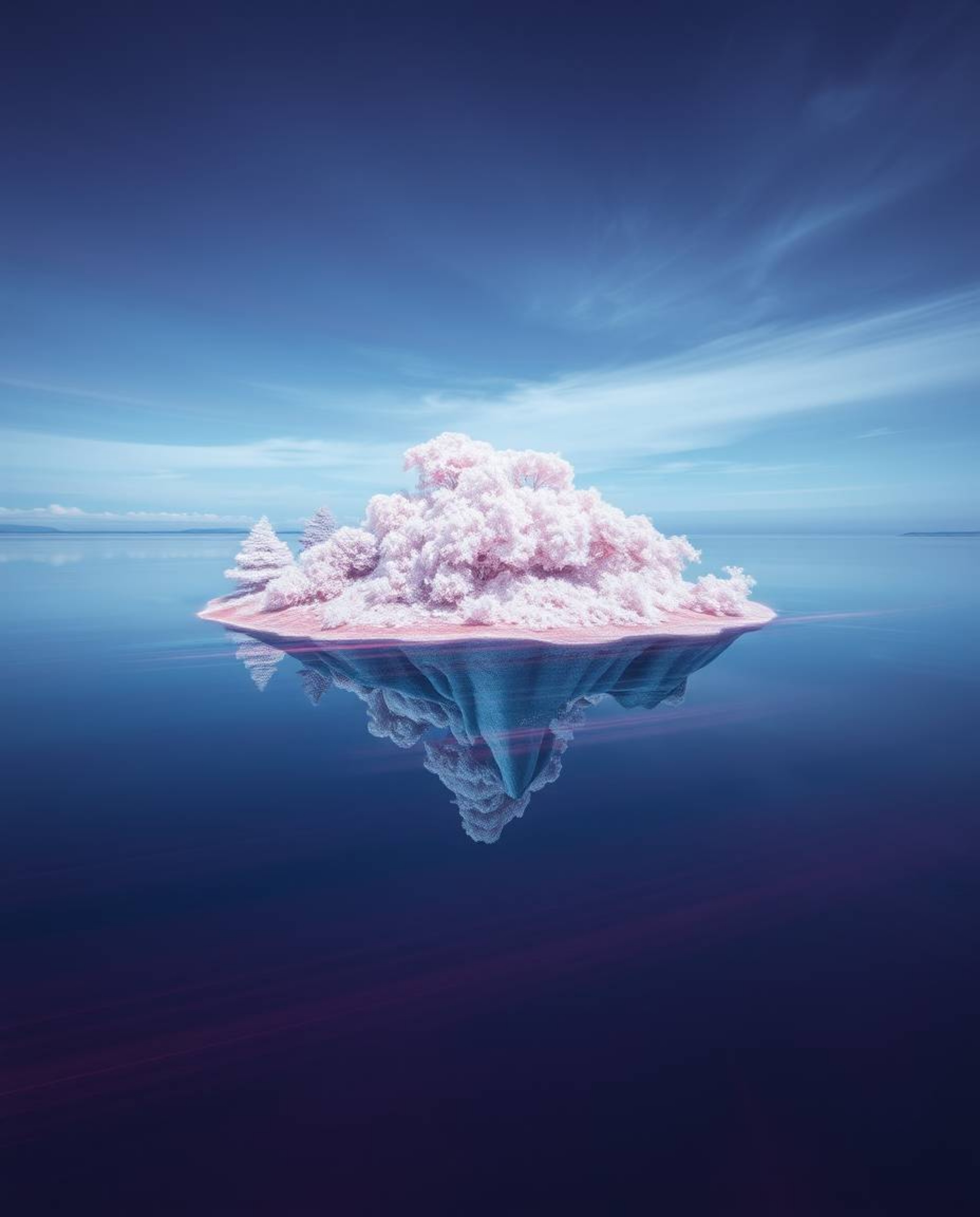 Explore the captivating world of long exposure infrared photography, featuring a surreal floating island with an otherworldly