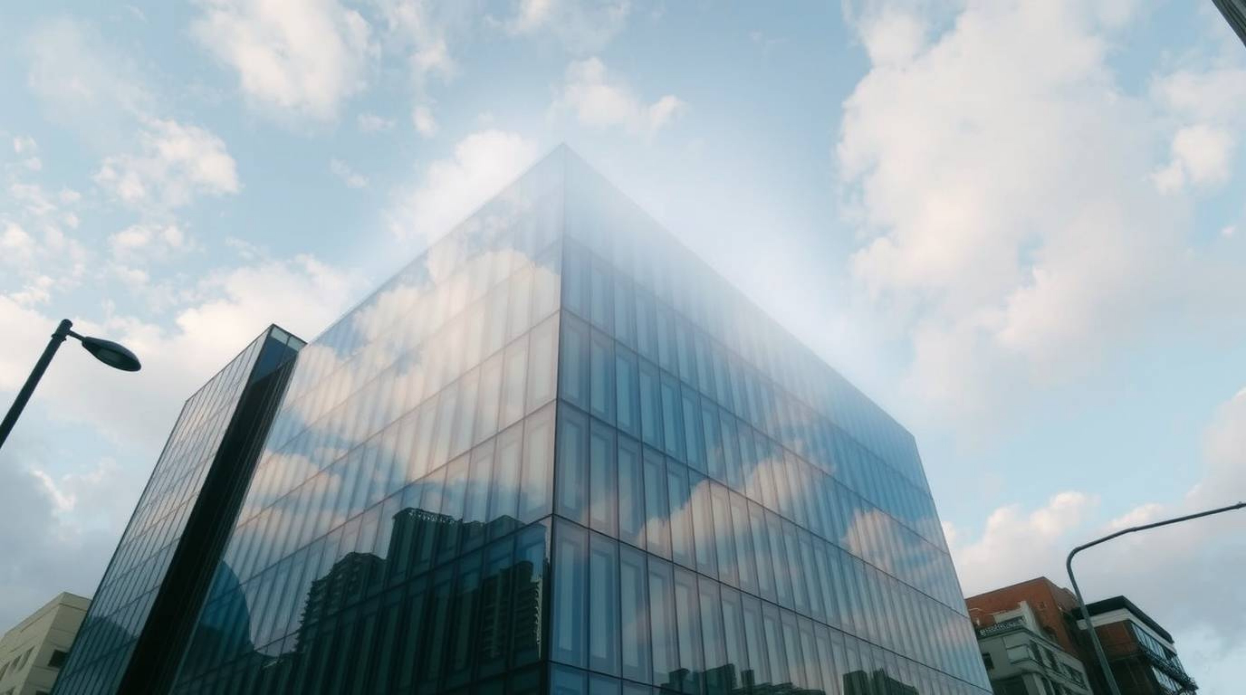 Explore captivating street photography showcasing an ethereal spiritual vibe alongside a modern glass building seamlessly dis