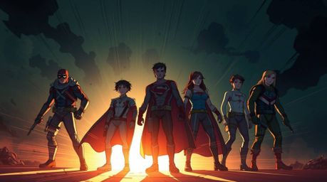 Explore a cinematic film-style illustration depicting a group of misfit heroes uniting to form a team.  This captivating artw
