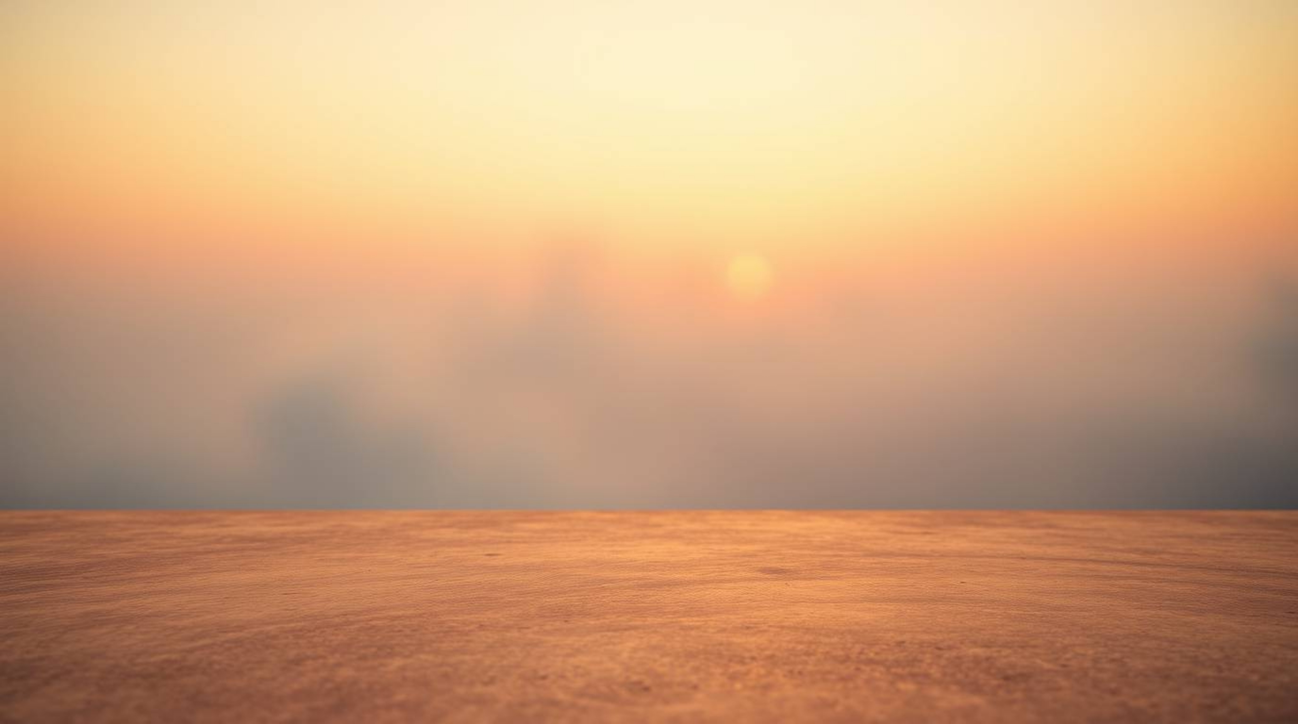 Create a soft, dreamy atmosphere with this stunning background featuring a cast bronze surface and a gradient sunset sky text