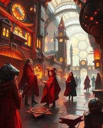 Immerse yourself in a captivating sci-fi painting depicting a futuristic magical school teeming with young wizards. Warm hues