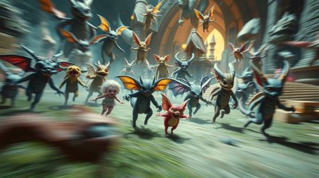 Immerse yourself in the enchanting world of a dynamic fantasy kingdom through this professional fine art photograph. Captured