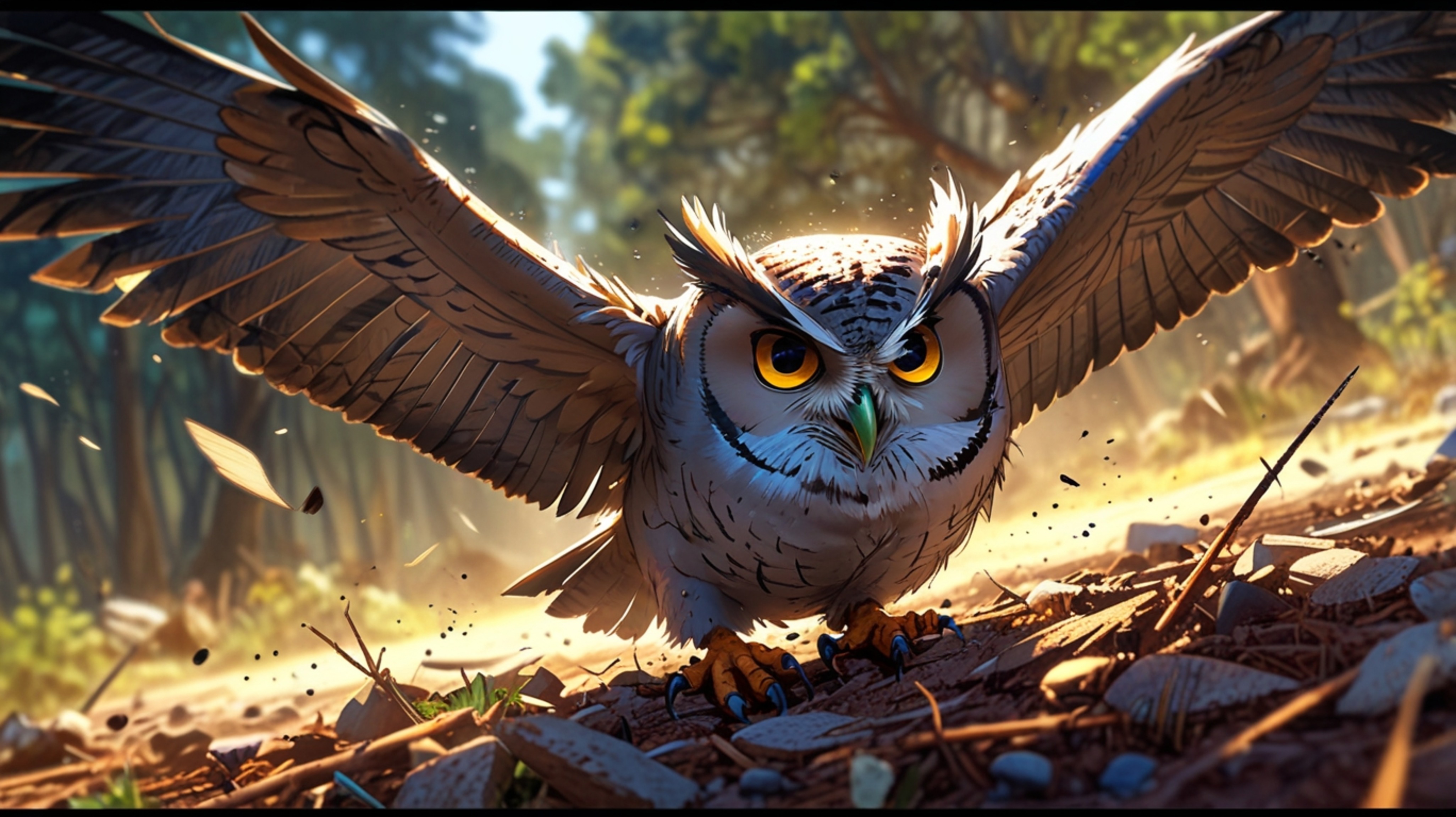 In a wonderfully inventive scene, crafted with the heartwarming charm of Pixar and the artistic flair of anime, a wise blind 