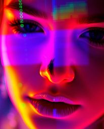 Explore stunning creative light art photography featuring extreme macro close-ups with electric vivid colors and intricate de
