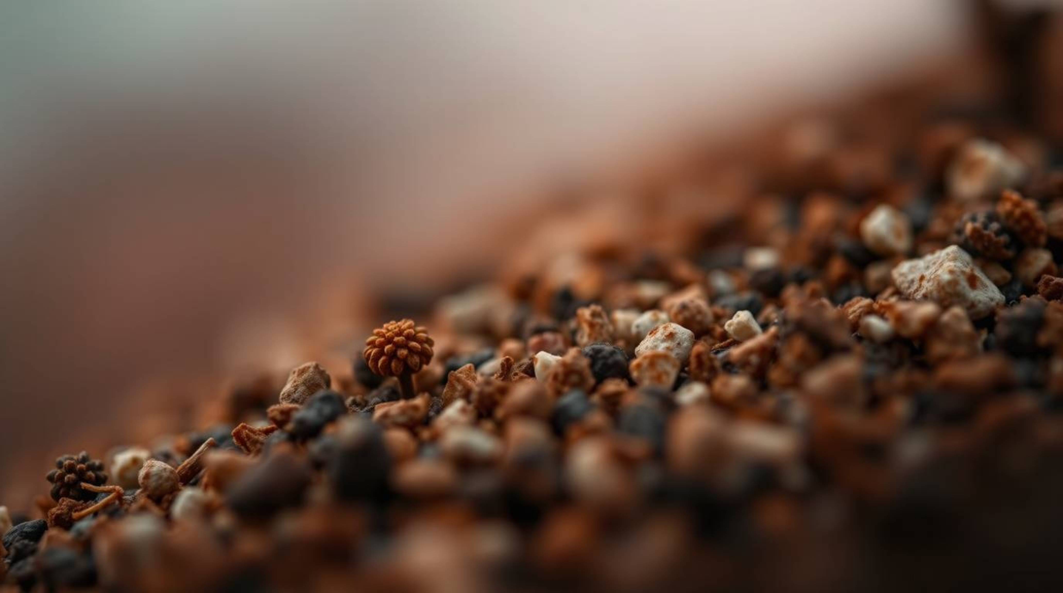 This collection features stunning extreme macro close-up shots showcasing natural earth tones, soft focus, and a hazy backgro