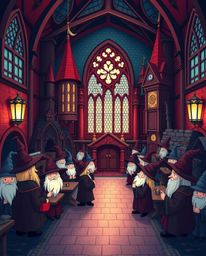 Step into an adorable and cute magical school, filled with charming wizards and a sophisticated, elegant aesthetic. The rich