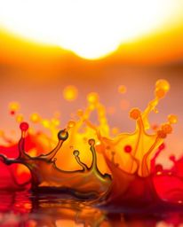 Capture stunning visuals with a blend of warm golden hour light and vibrant complementary colors. Explore the beauty of ink i