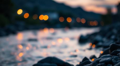 A captivating image showcases a cast bronze river delta bathed in the warm glow of twilight.  The sharp focus on the detailed