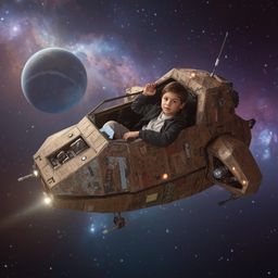 Immerse yourself in a high-fashion photography series featuring a young boy with bright, curious eyes, embodying determinatio
