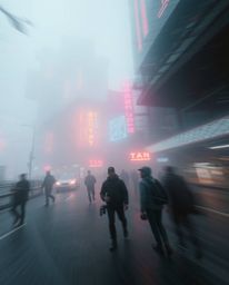 A captivating image depicts a futuristic city engulfed in a dynamic glitch effect.  Flickering lights and shattered holograms