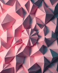 Elevate your space with a dramatic cinematic wallpaper featuring intricate origami-style geometric designs. This wallpaper sh