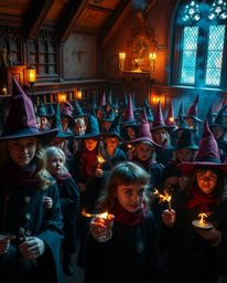 Explore a magical school brimming with young wizards in this visually stunning series.  The images capture a dramatic, cinema