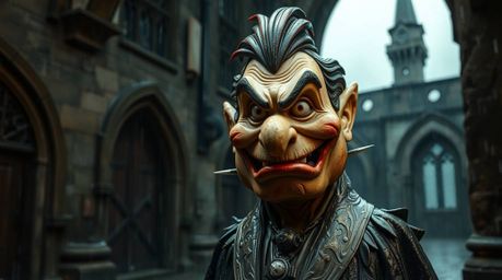Explore stunning images of a classic Disney villain brought to life through intricate papier-mâché and sculpting techniques. 