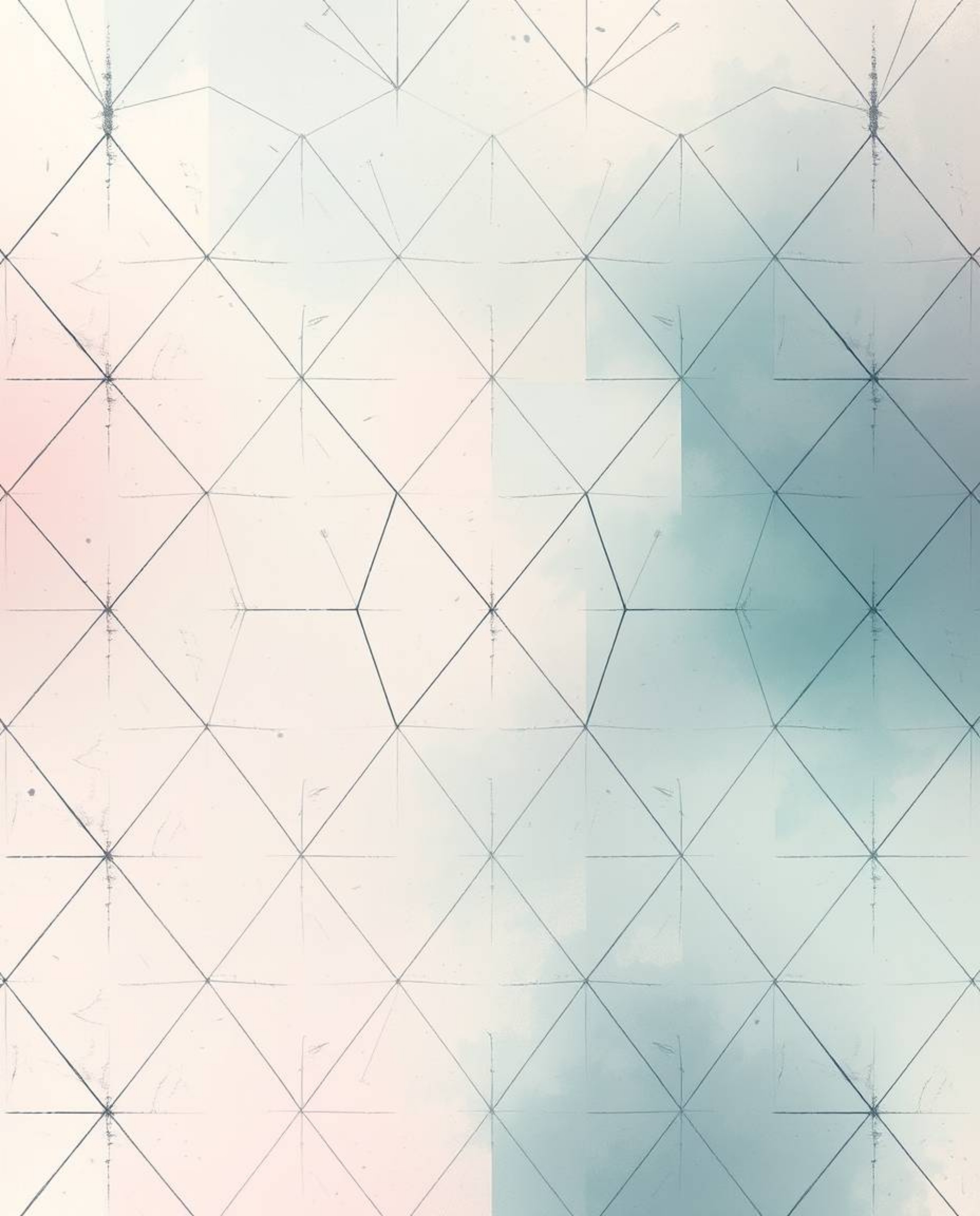 Explore a captivating geometric pattern wallpaper design featuring pastel gradients and a soft, modern aesthetic. This dynami