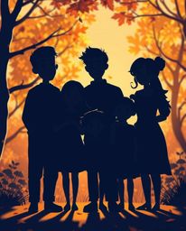 Experience the warmth and joy of a silhouetted family reunion rendered in charming Pixar style. Adorable characters with deli