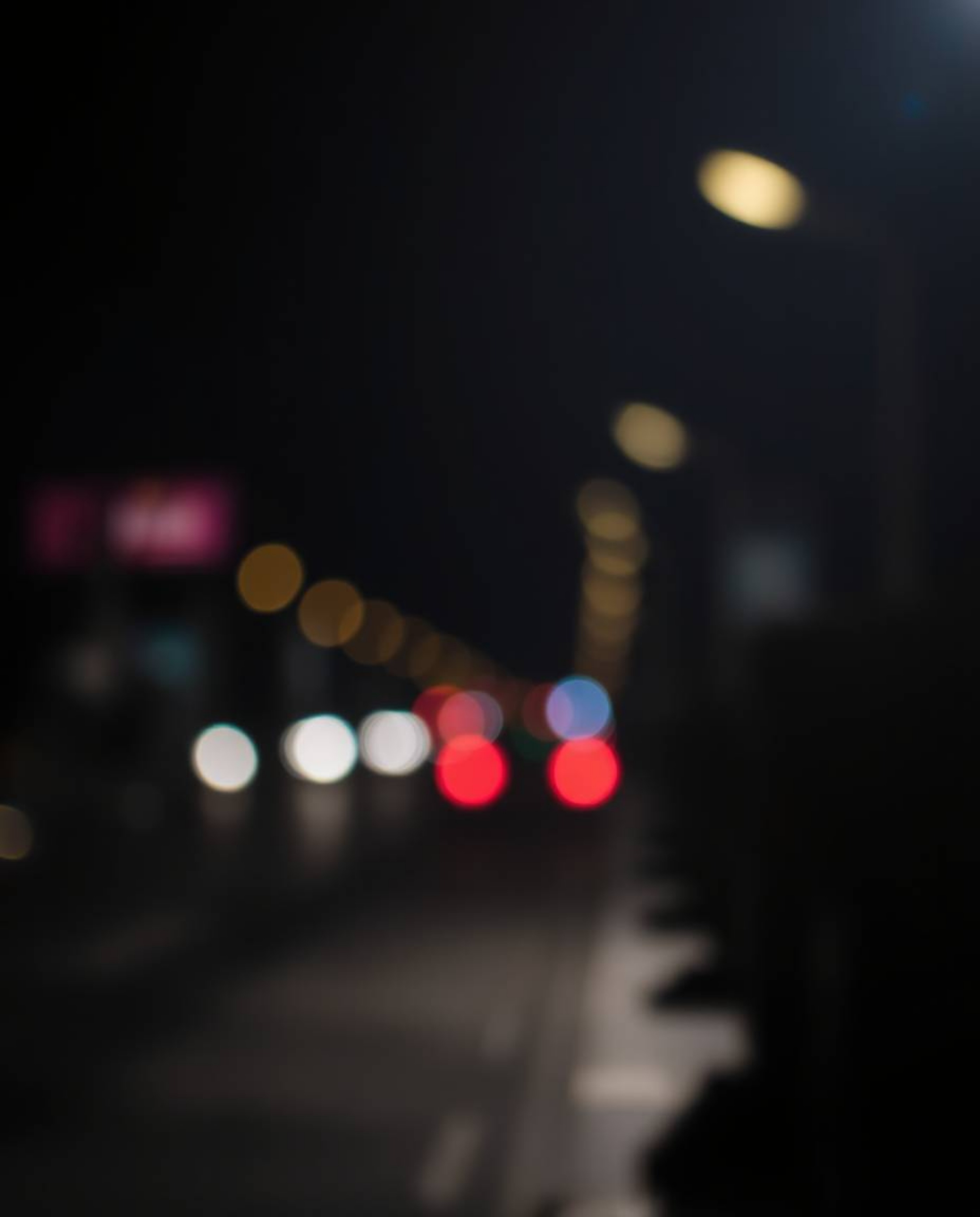 A captivating surreal street scene featuring buildings folding and twisting, rendered with a blurred bokeh effect, high contr