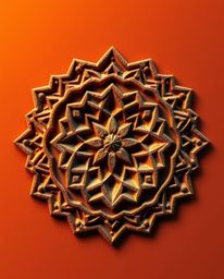 This logo design is inspired by the warm and inviting colors of autumn and showcases the beauty of Islamic geometric stone ca