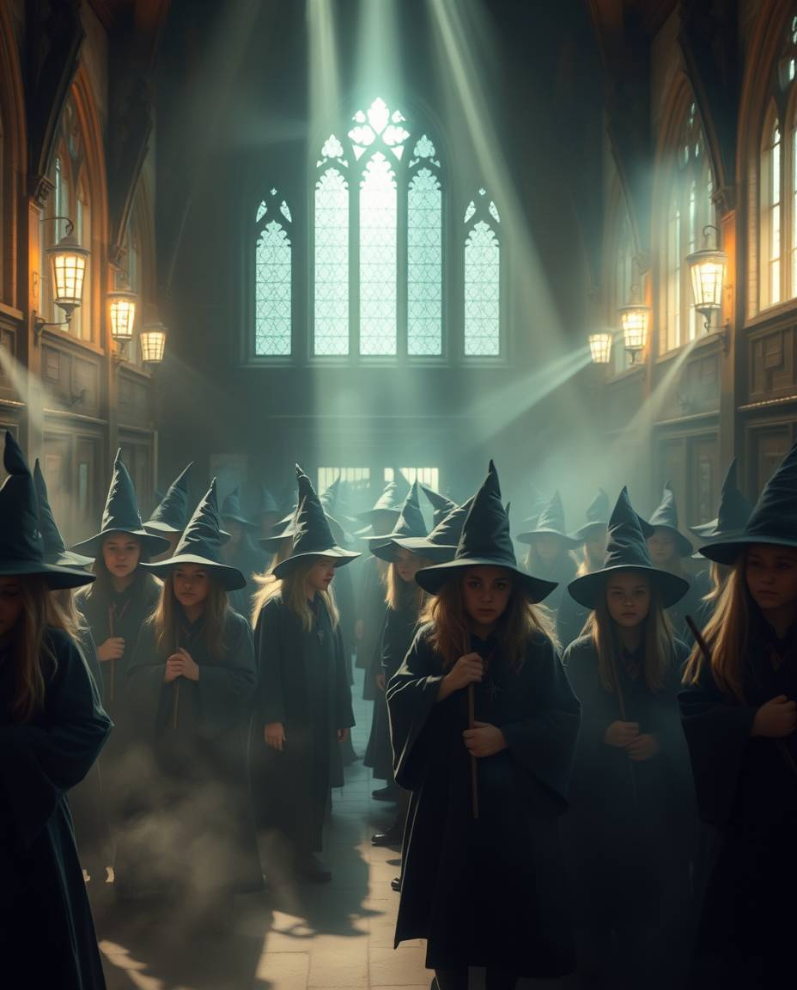 Discover a captivating magical school brimming with young wizards.  Immerse yourself in a soft, dreamy atmosphere created by 