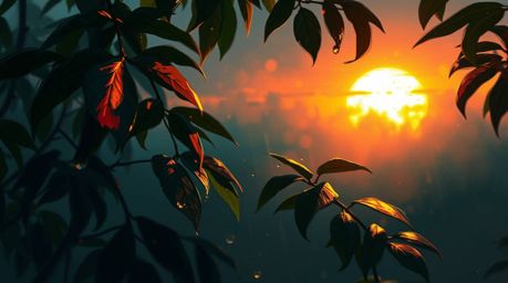 Explore a mesmerizing digital sketch featuring loose, painterly strokes and vibrant bioluminescent colors within a misty atmo