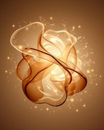 Explore captivating abstract light art featuring glassy, fluid 3D shapes in constant motion, beautifully surrounded by glowin