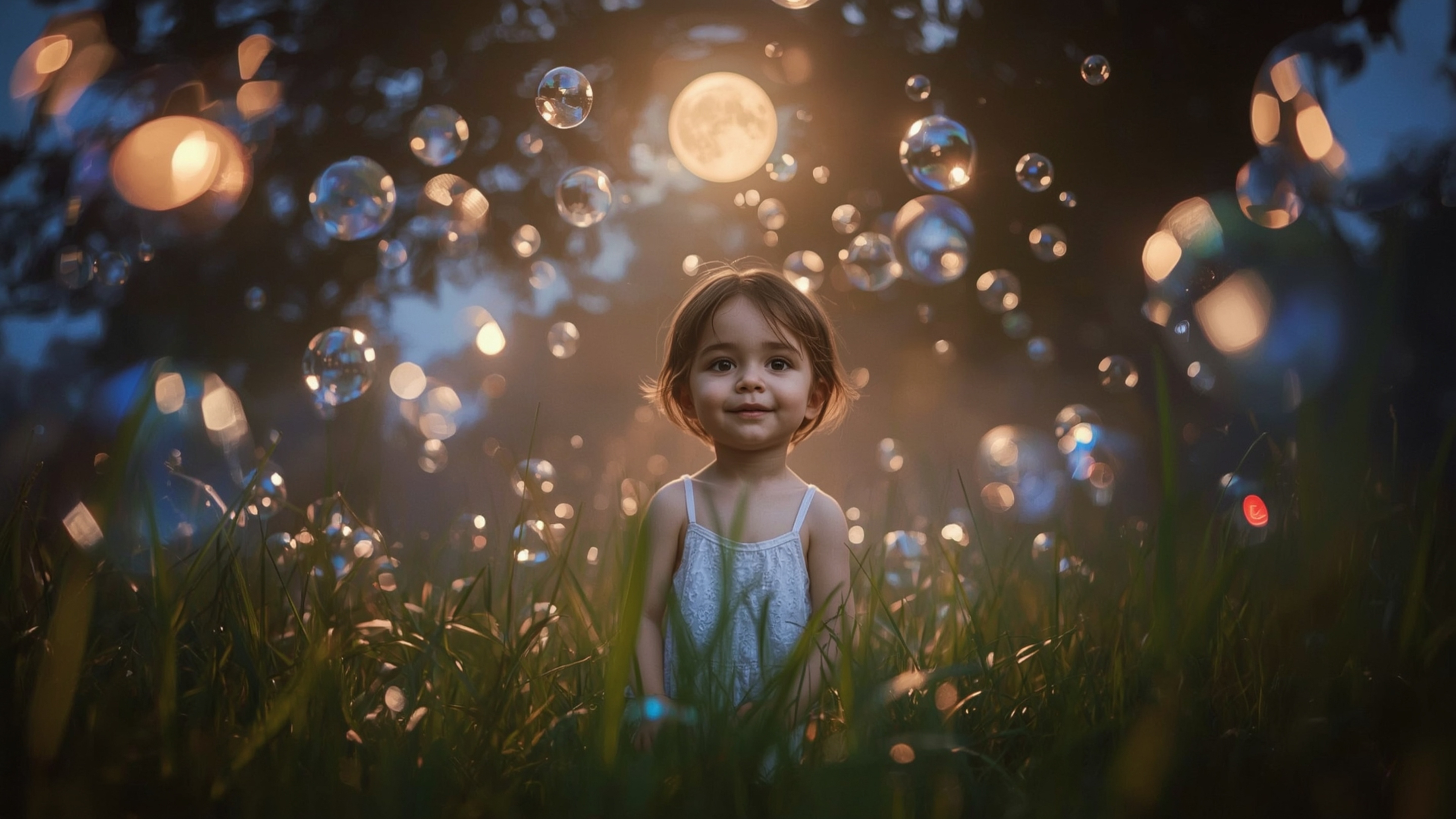 Step into a world of whimsical enchantment with this vibrant and warmly lit cinematic photograph, reminiscent of a Pixar film
