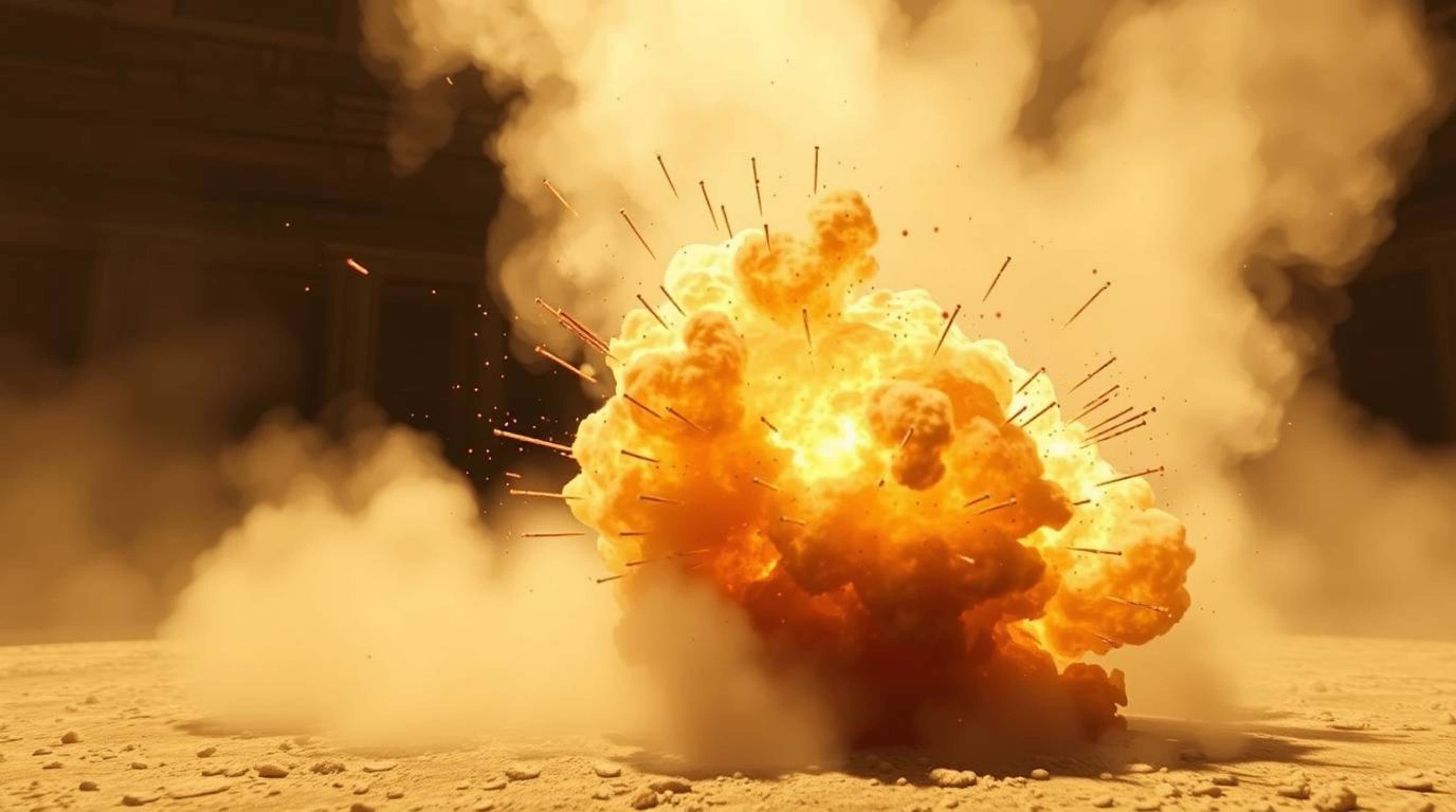 Experience a classic Wild West exploding TNT gag brought to life with stunning visual effects. Witness volumetric lighting th