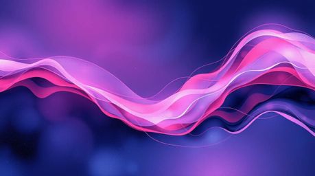 A captivating digital watercolor painting showcases vibrant neon gradient textures flowing across a liquid surface.  Rendered