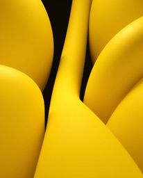 Explore a captivating high contrast stock photo showcasing 3D shapes adorned with a smooth gradient texture, captured from a 