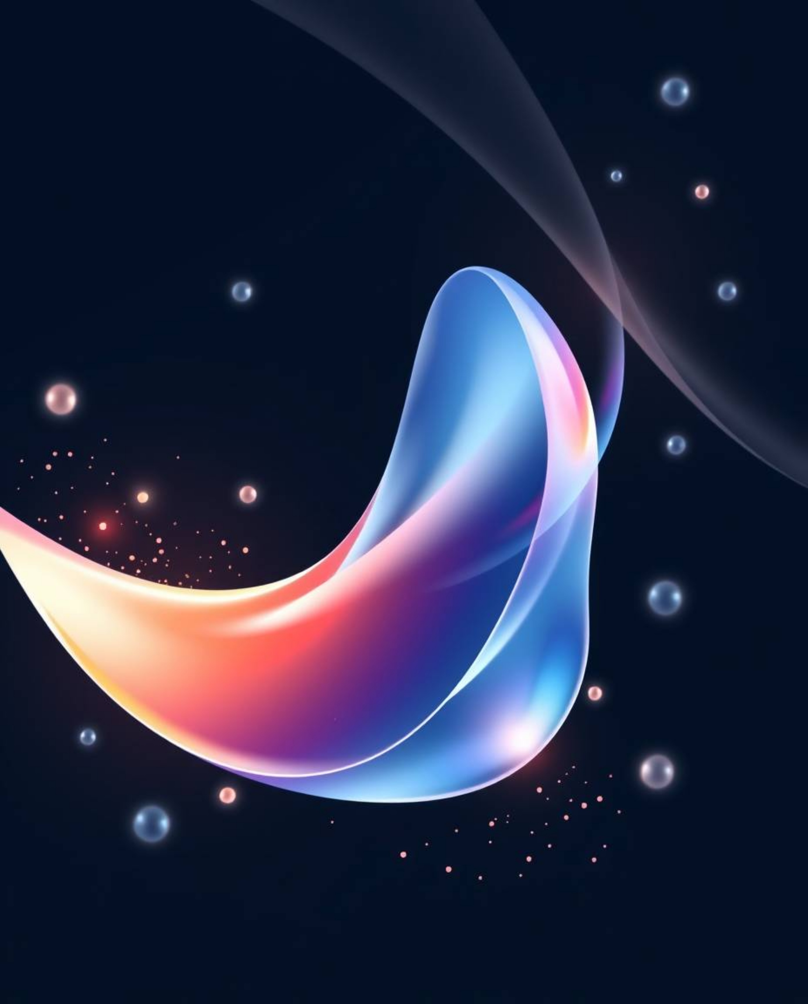 Explore a modern and minimalist flat design featuring captivating glassy, fluid 3D shapes in dynamic motion, surrounded by a 