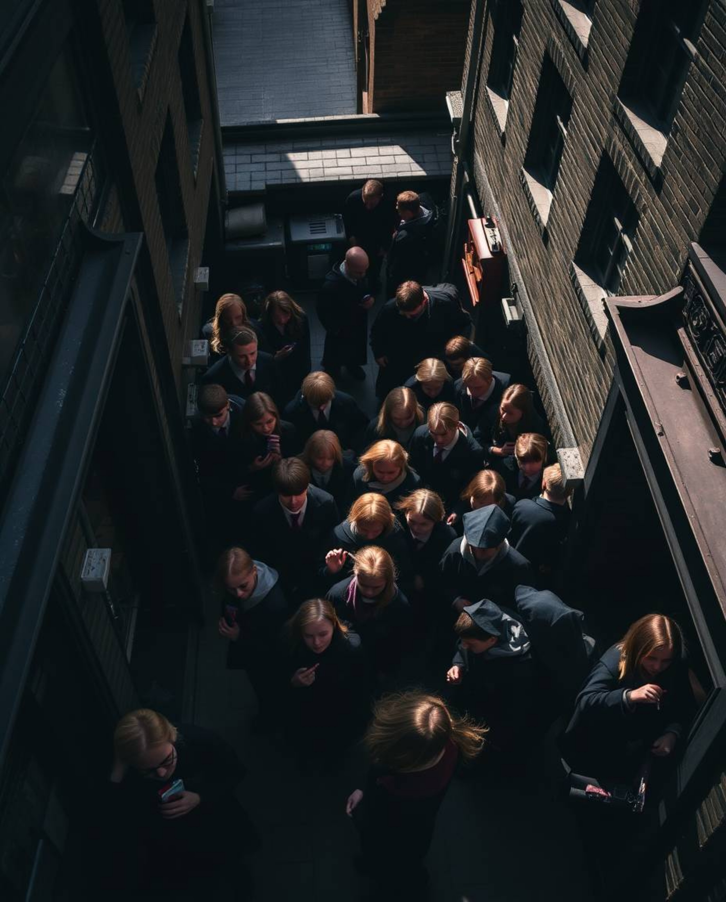 Experience the magic! This captivating street photography series captures spontaneous moments at a magical school filled with