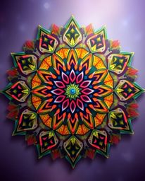 Download stunning high-resolution images of geometric floral mandalas.  These vibrant, symmetric designs feature a soft, drea