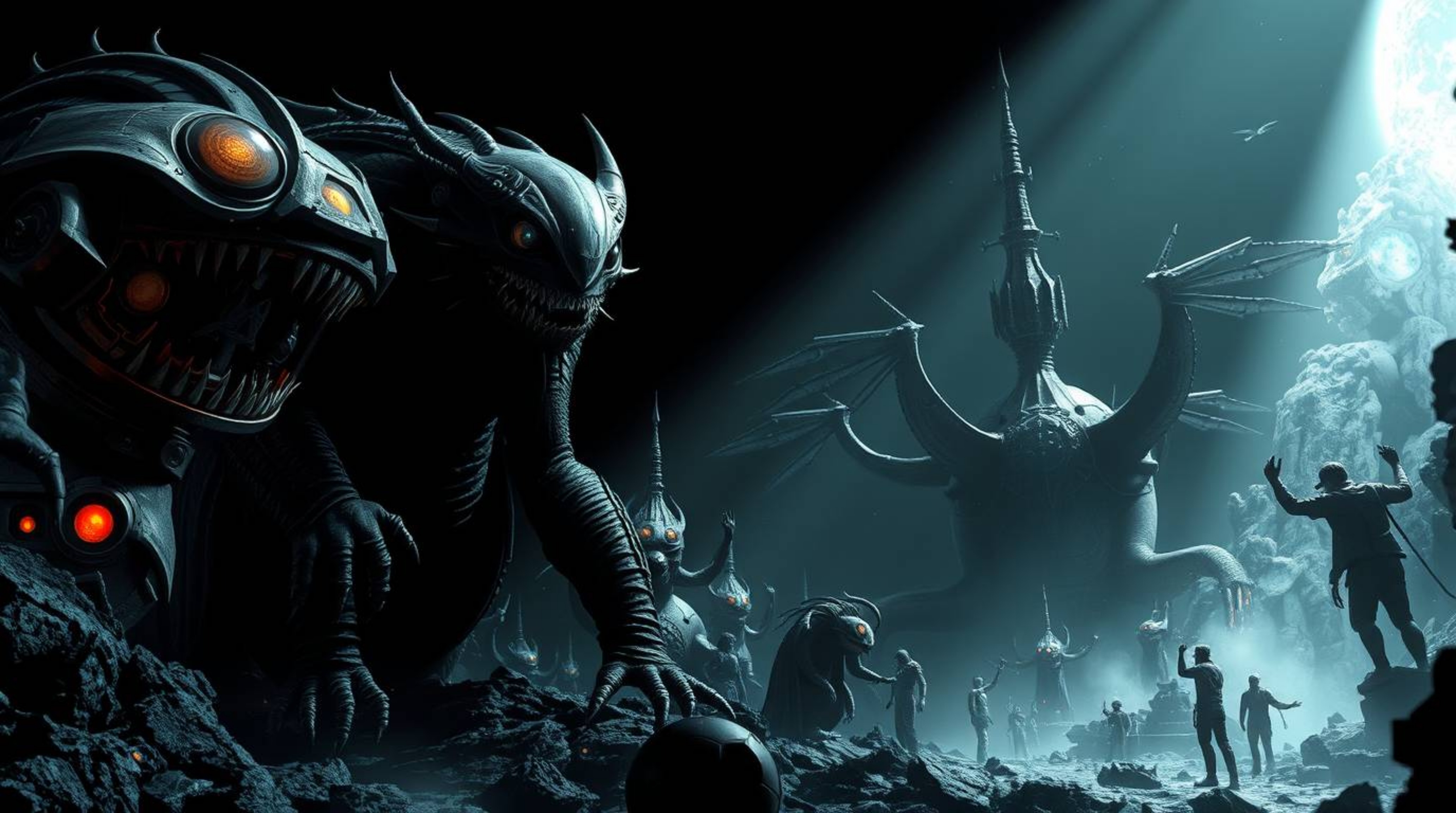 Explore a unique fusion of fantasy and science fiction, where a whimsical kingdom brimming with quirky magical creatures meet