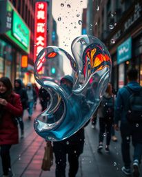 Explore the dynamic intersection of candid street photography and mesmerizing digital art with these images. Witness spontane