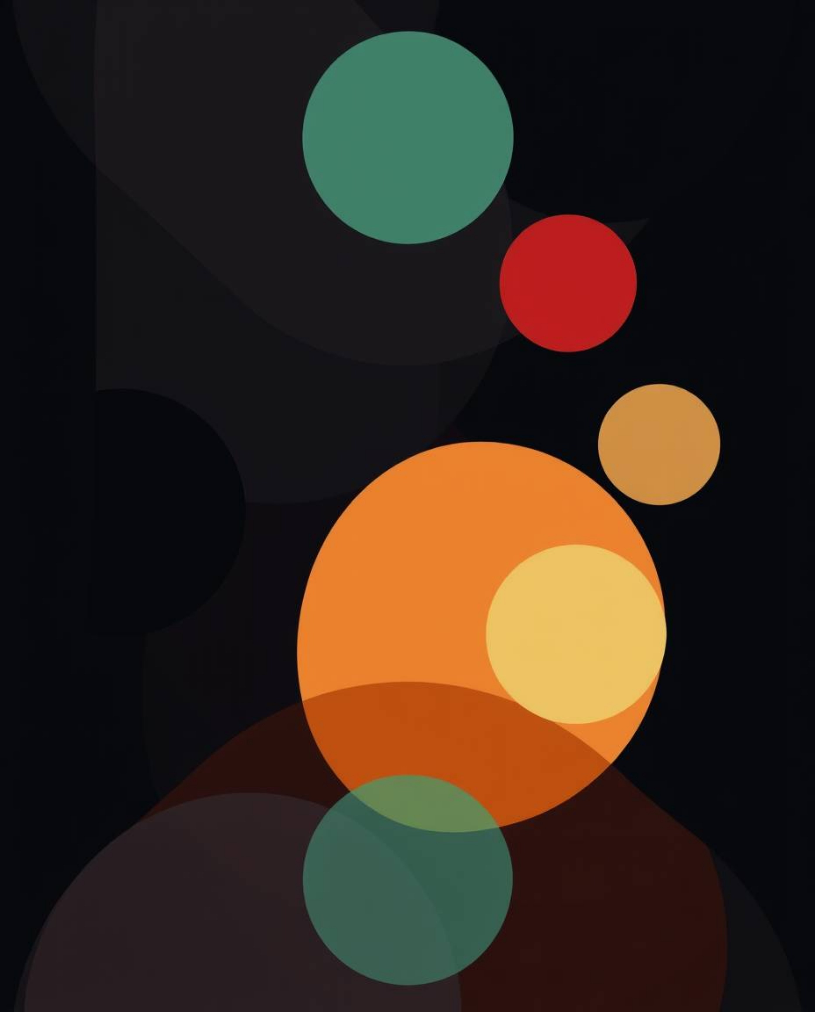 A captivating minimalist geometric pattern in the style of Bauhaus, featuring circles and lines.  Smooth gradient transitions
