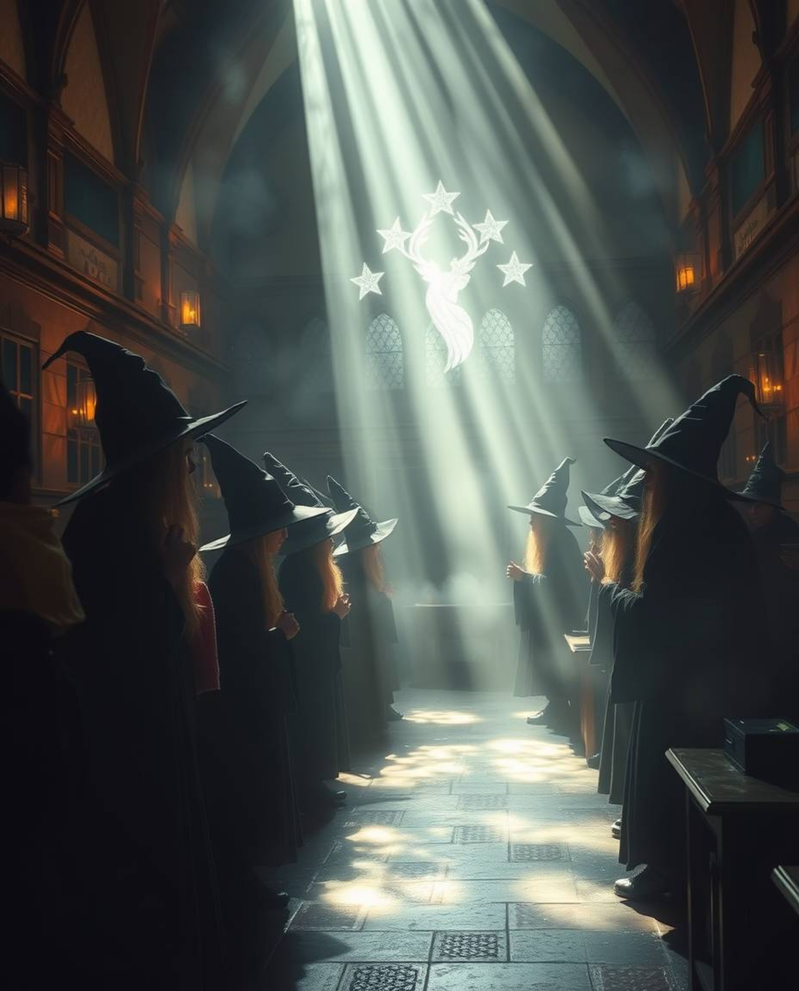 Experience the enchanting atmosphere of a magical school brimming with young wizards. The ethereal spiritual vibe is amplifie